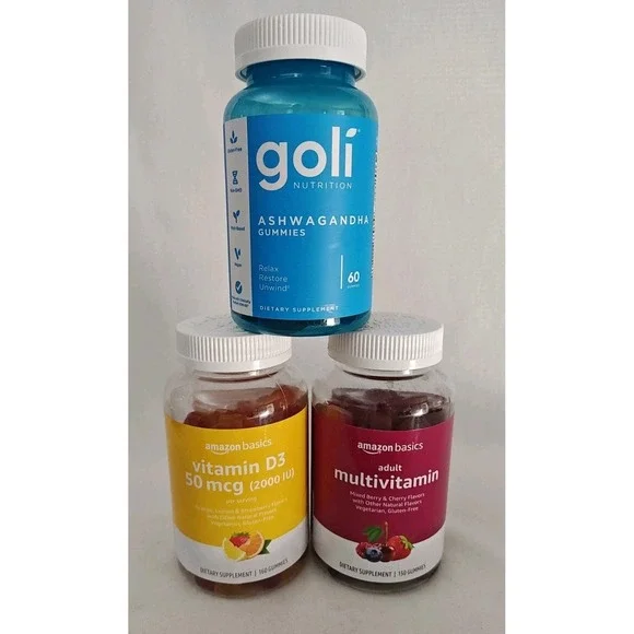 Goli Amazon Vitamin Gummies NEW SEALED Vitamin D ashwagandha Multi-vitamin adult - Picture 5 of 5